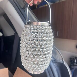 Beaded tea light lantern!